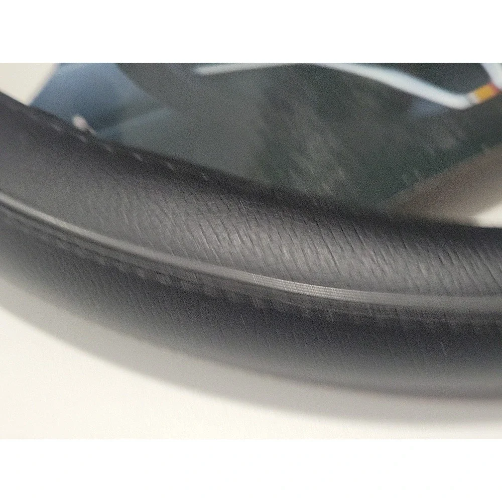Steering Wheel Cover New Black Gray‎ Piping Shell Oil Standard Fit Comfort Grip.
